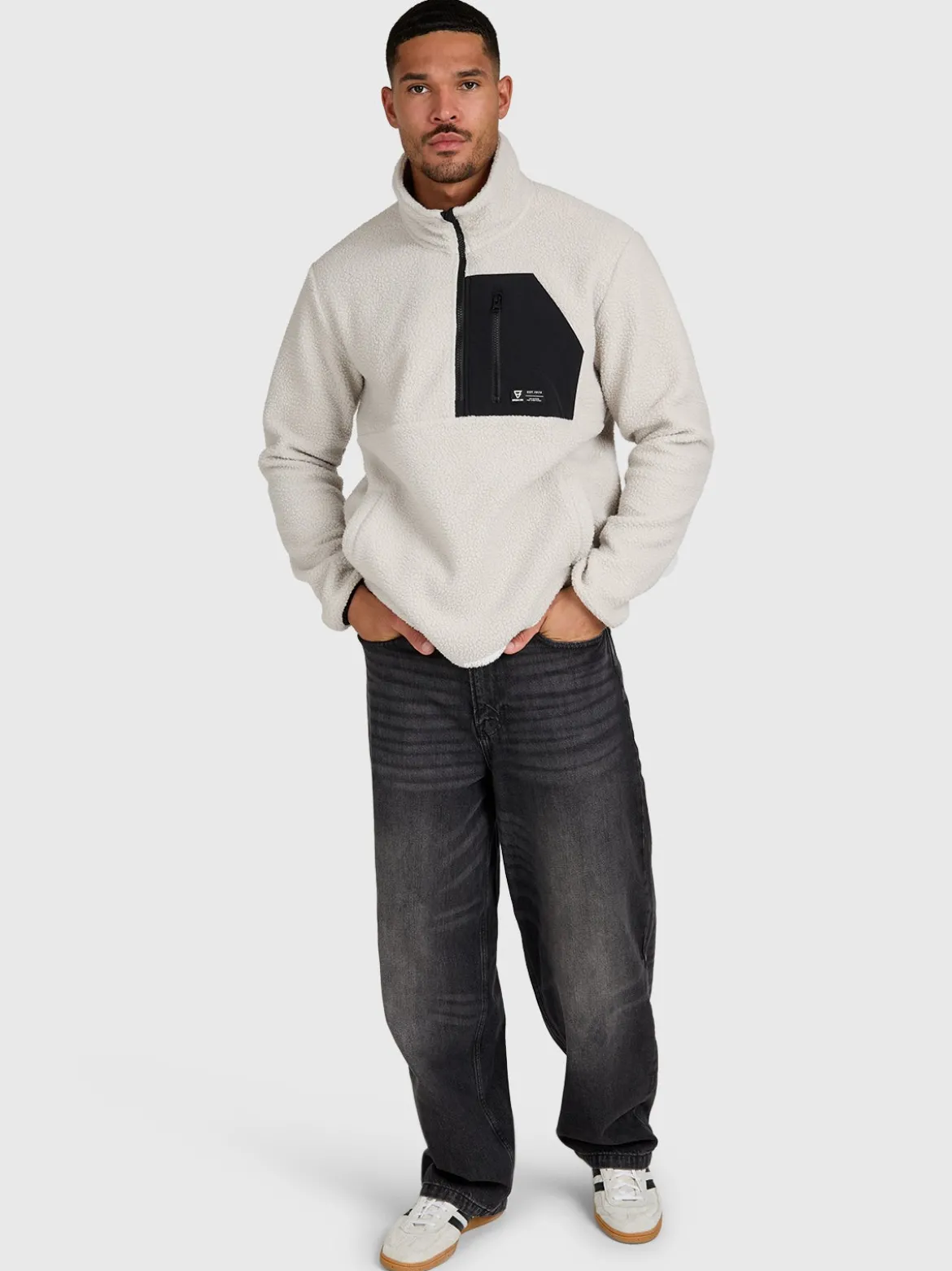Kelstyn Men Fleece | Soft Grey