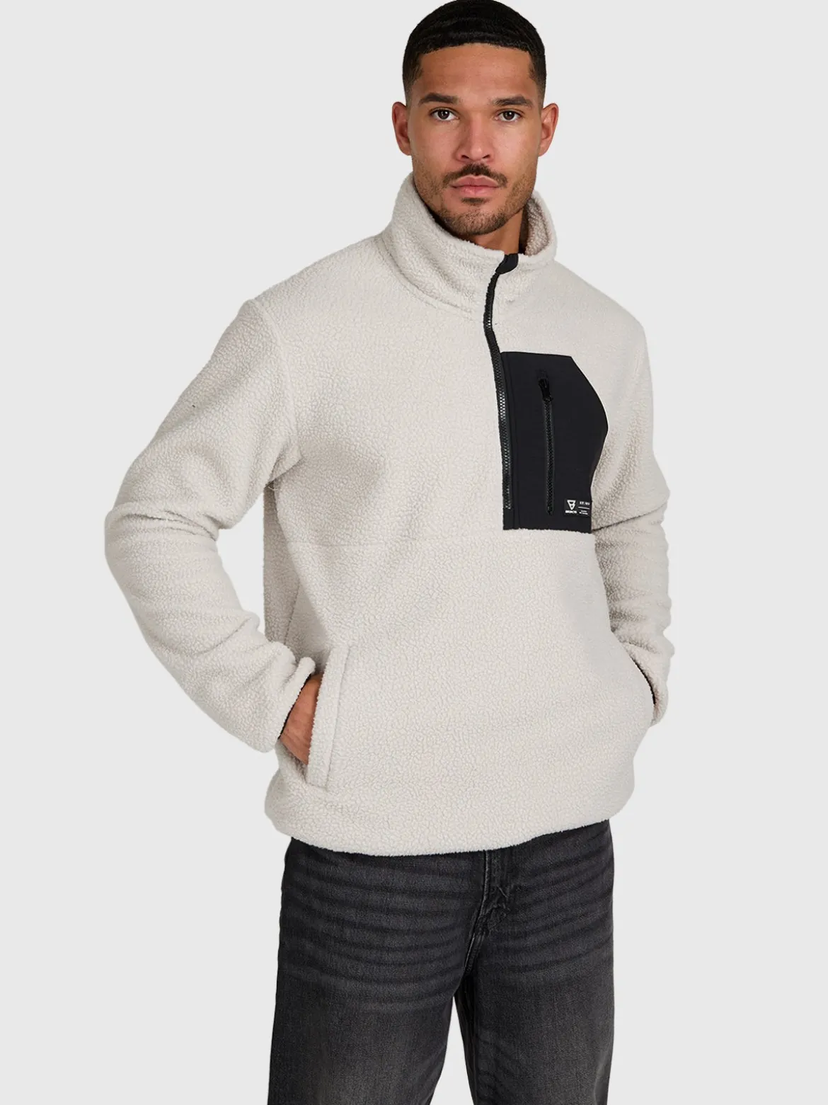 Kelstyn Men Fleece | Soft Grey