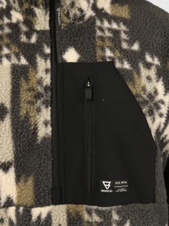 Kelstyn-Print Heren Fleece | Siberia Black