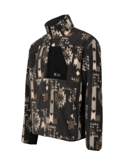 Kelstyn-Print Heren Fleece | Siberia Black