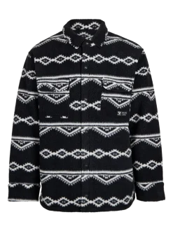 Kevionnet Men Fleece Jacket | Black