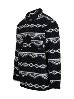 Kevionnet Men Fleece Jacket | Black