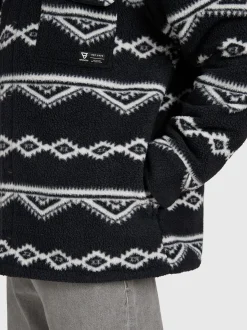 Kevionnet Men Fleece Jacket | Black