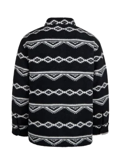 Kevionnet Men Fleece Jacket | Black