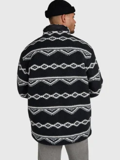 Kevionnet Men Fleece Jacket | Black