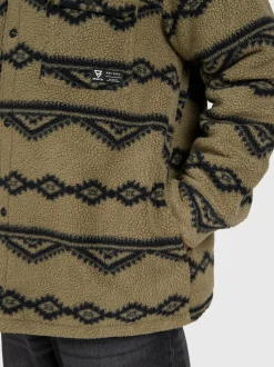Kevionnet Men Fleece Jacket | Dusky Green