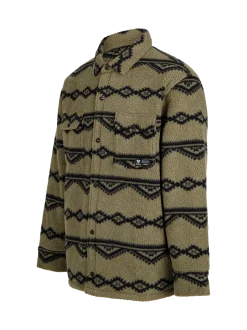 Kevionnet Men Fleece Jacket | Dusky Green