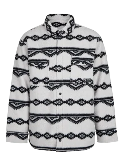 Kevionnet Men Fleece Jacket | Soft Grey