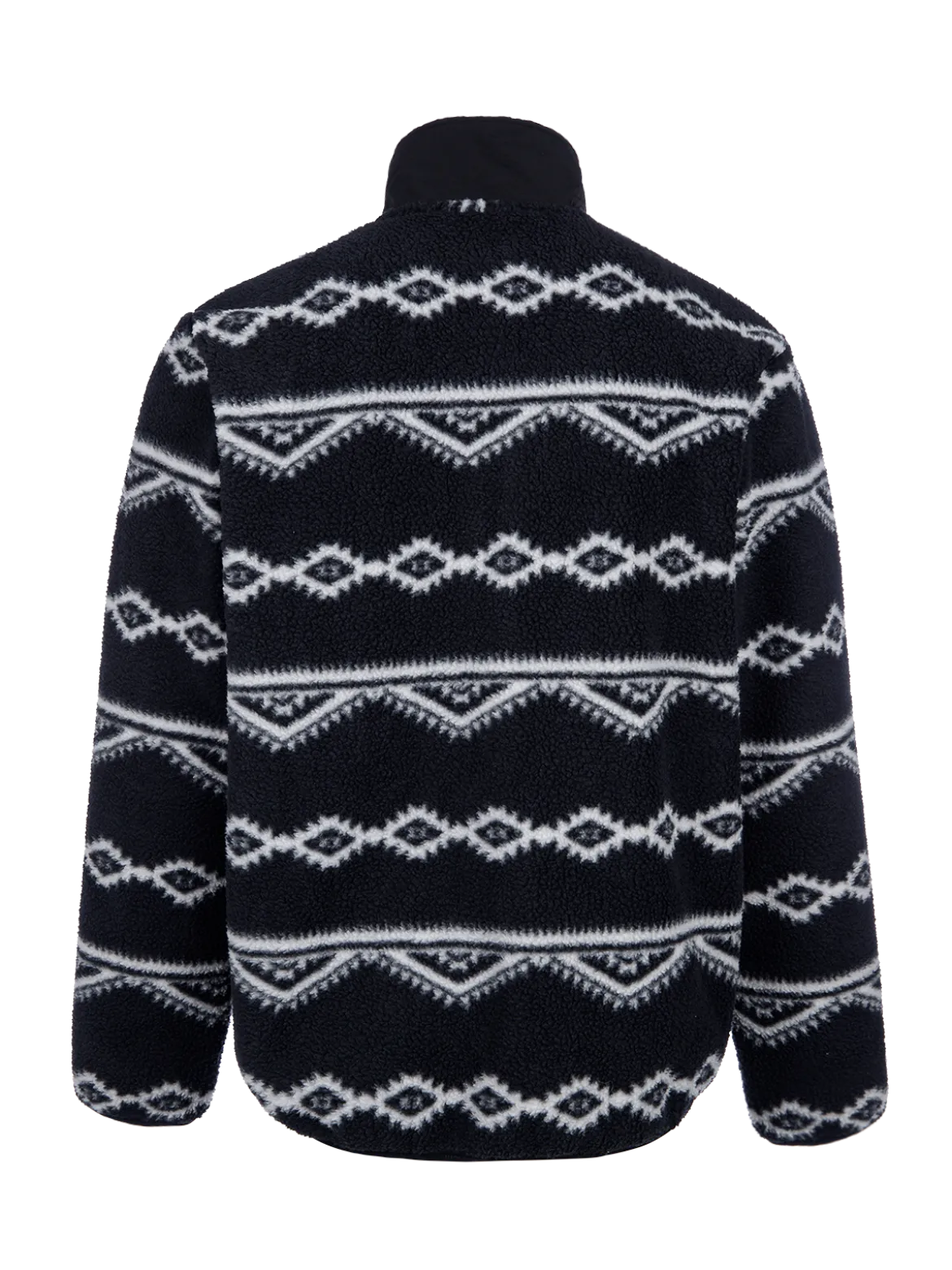Kevio-Zip Men Urban Fleece | Black