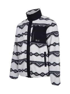 Kevio-Zip Men Urban Fleece | Soft Grey