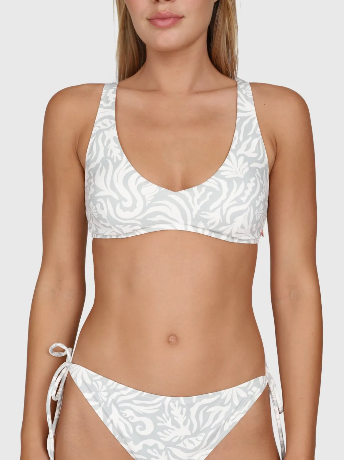 Lavinja-Print Dames Bikini | Aqua Grey