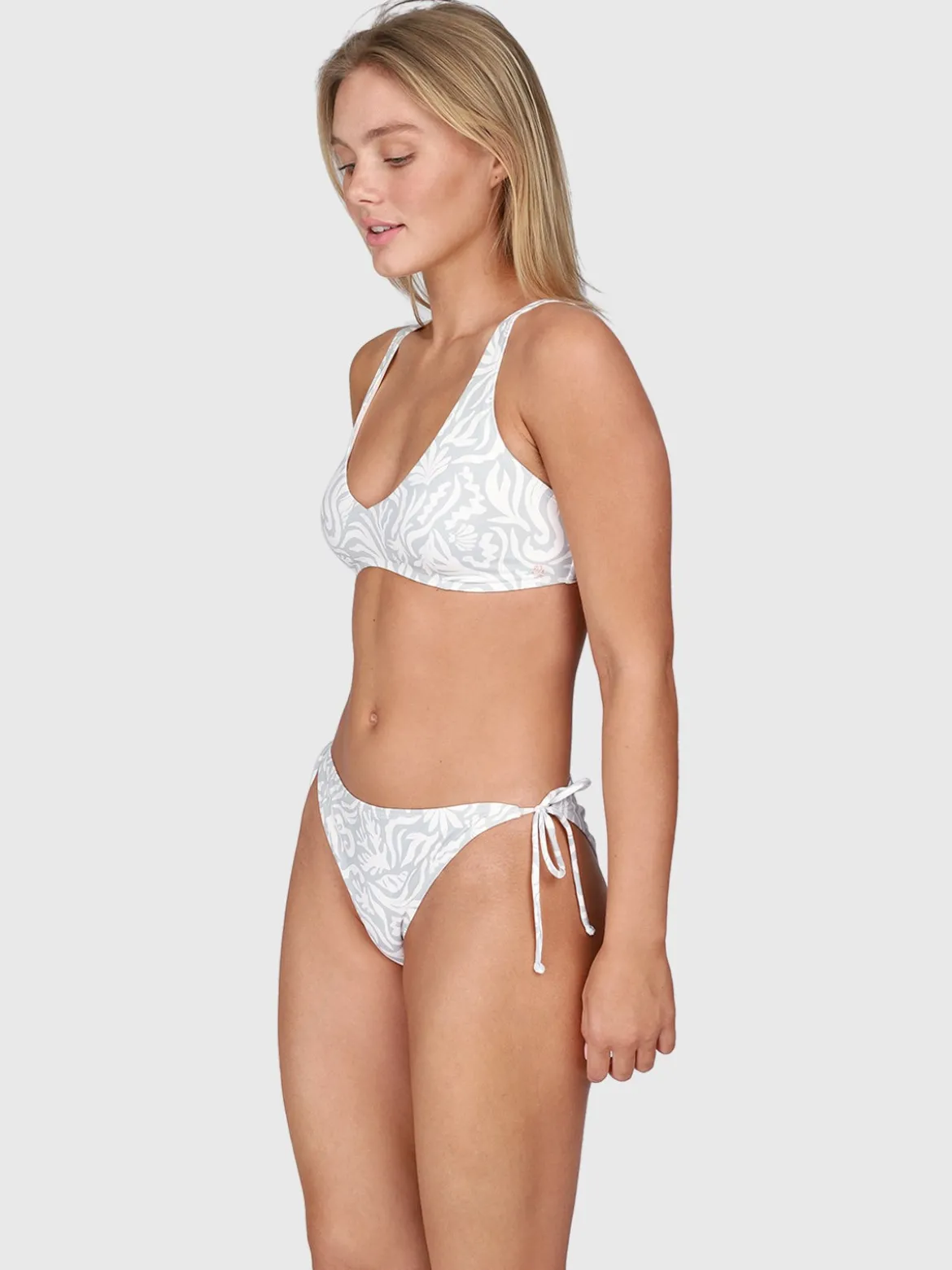 Lavinja-Print Dames Bikini | Aqua Grey