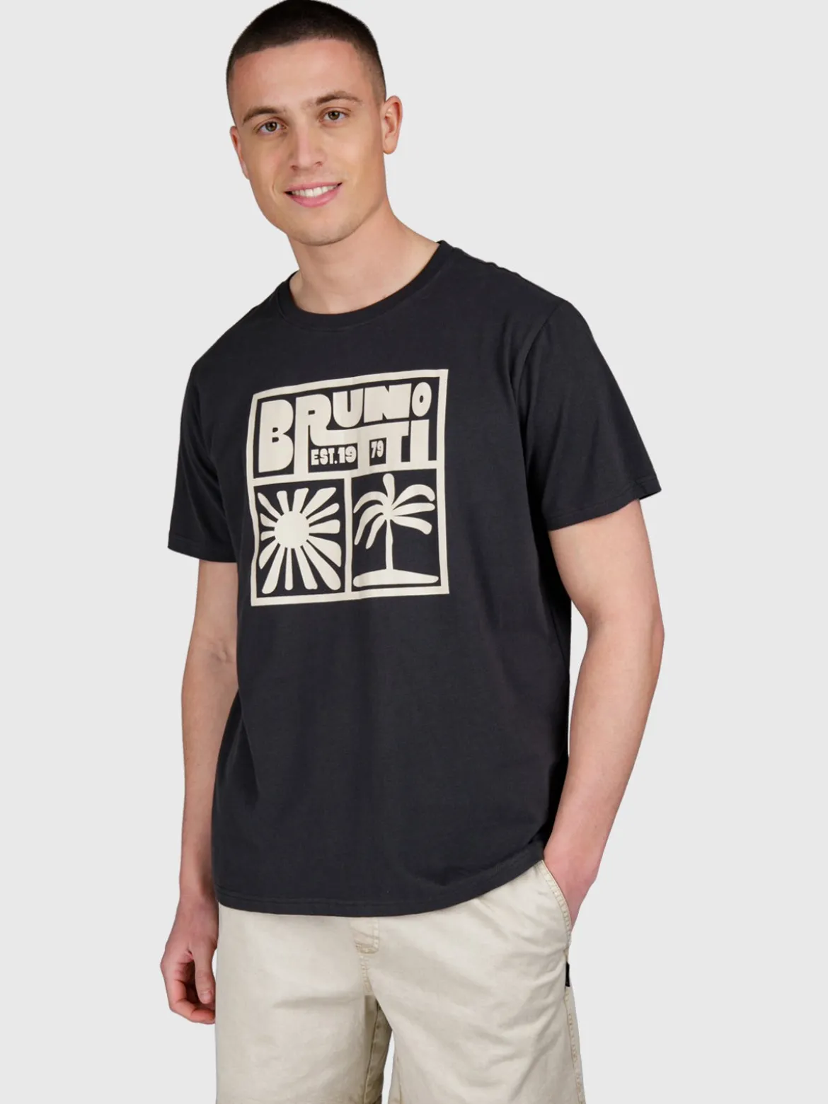 Leeway Men T-shirt | Zwart