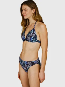 Lisselot-Print Dames Bikini Top | Zwart