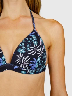 Lisselot-Print Dames Bikini Top | Zwart