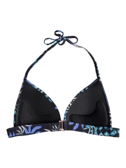 Lisselot-Print Dames Bikini Top | Zwart
