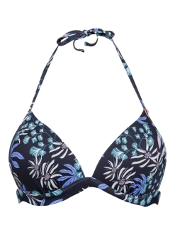 Lisselot-Print Dames Bikini Top | Zwart