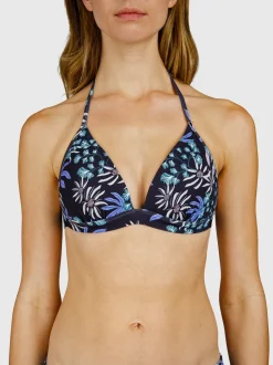 Lisselot-Print Dames Bikini Top | Zwart