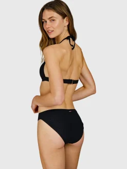 Lisselot-Rib Dames Bikini Top | Zwart