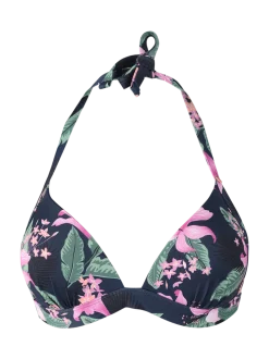Lisselot-Tropicana Dames Halter Bikini Top | Indigo Blue