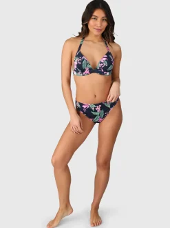 Lisselot-Tropicana Dames Halter Bikini Top | Indigo Blue