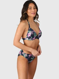 Lisselot-Tropicana Dames Halter Bikini Top | Indigo Blue
