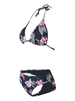 Lollypop-Tropicana Dames Triangel Bikini Set | Indigo Blue