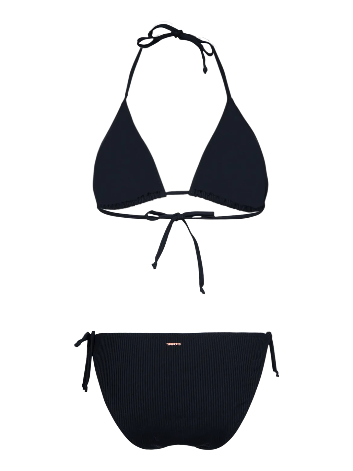Lolly-Rib Dames Bikini | Zwart