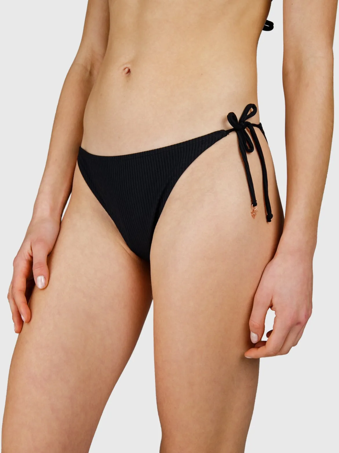 Lolly-Rib Dames Bikini | Zwart