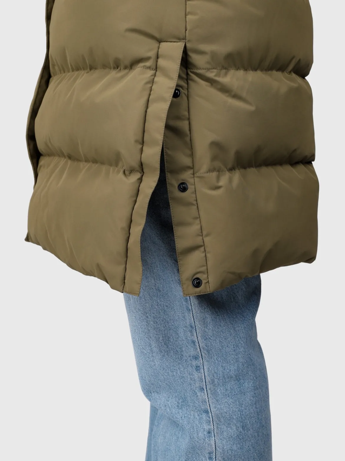Madwell Dames Puffer Jas | Dusky Green
