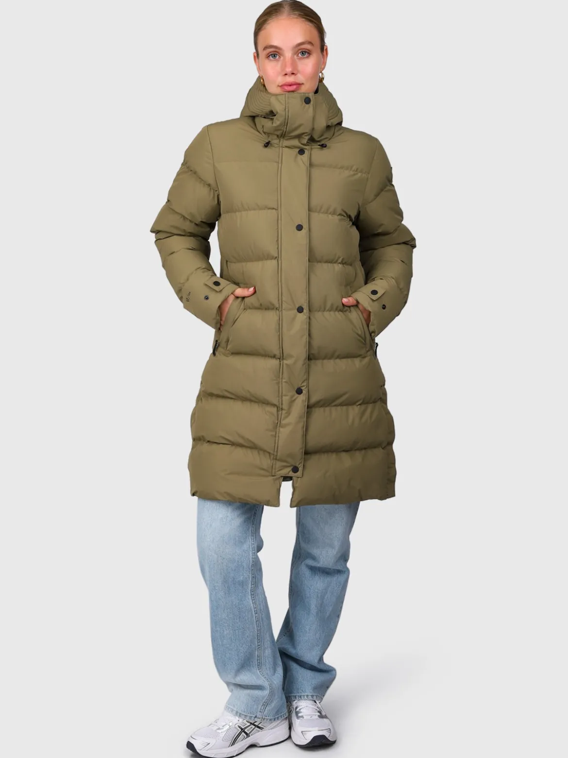 Madwell Dames Puffer Jas | Dusky Green