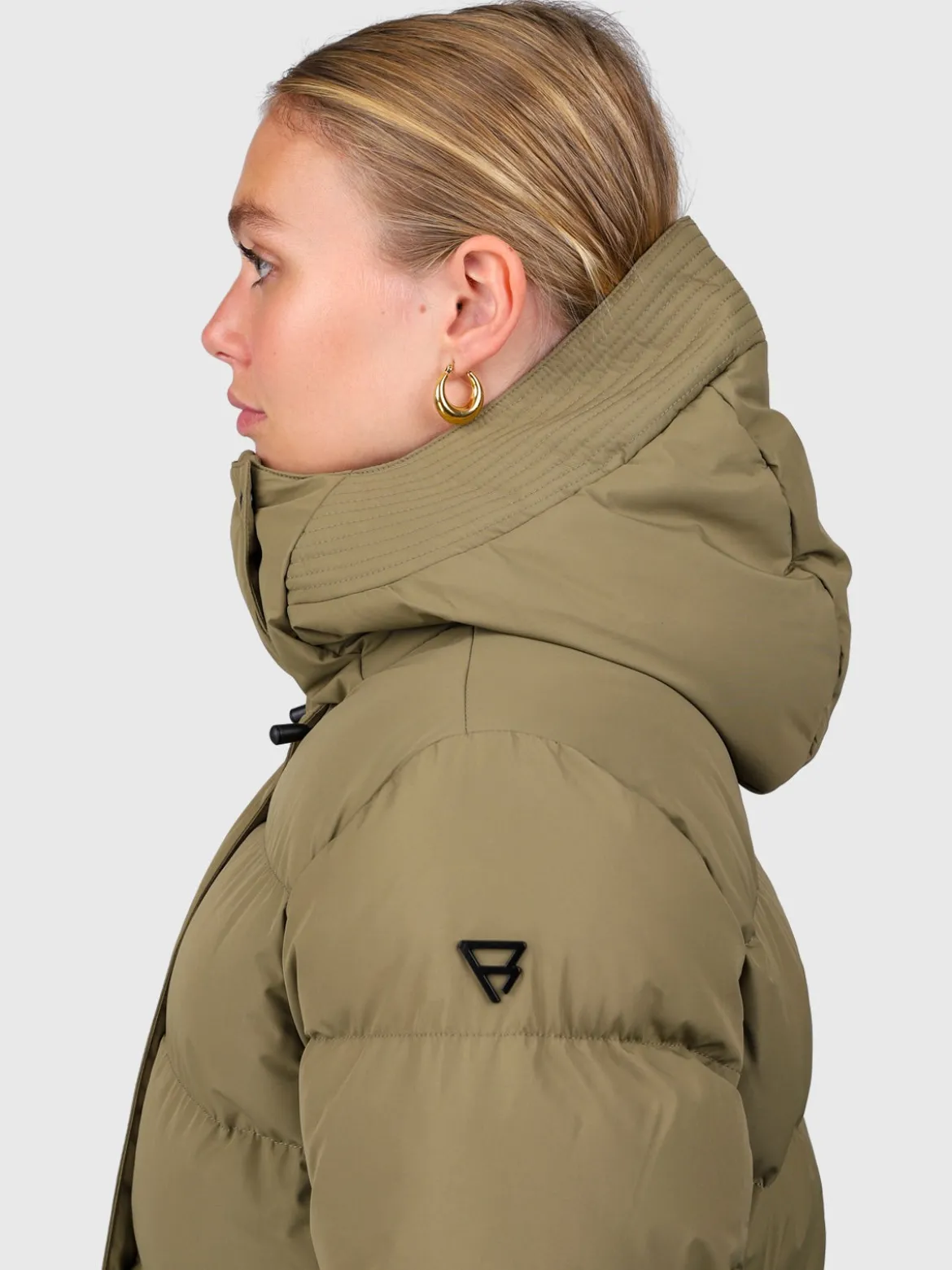 Madwell Dames Puffer Jas | Dusky Green