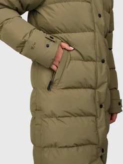 Madwell Dames Puffer Jas | Dusky Green