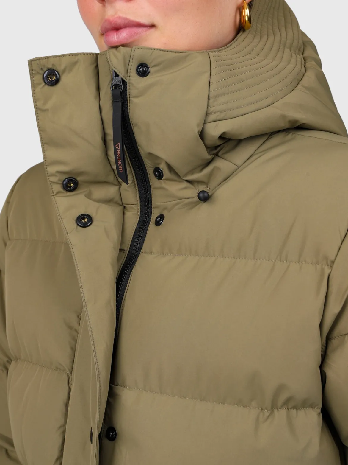 Madwell Dames Puffer Jas | Dusky Green