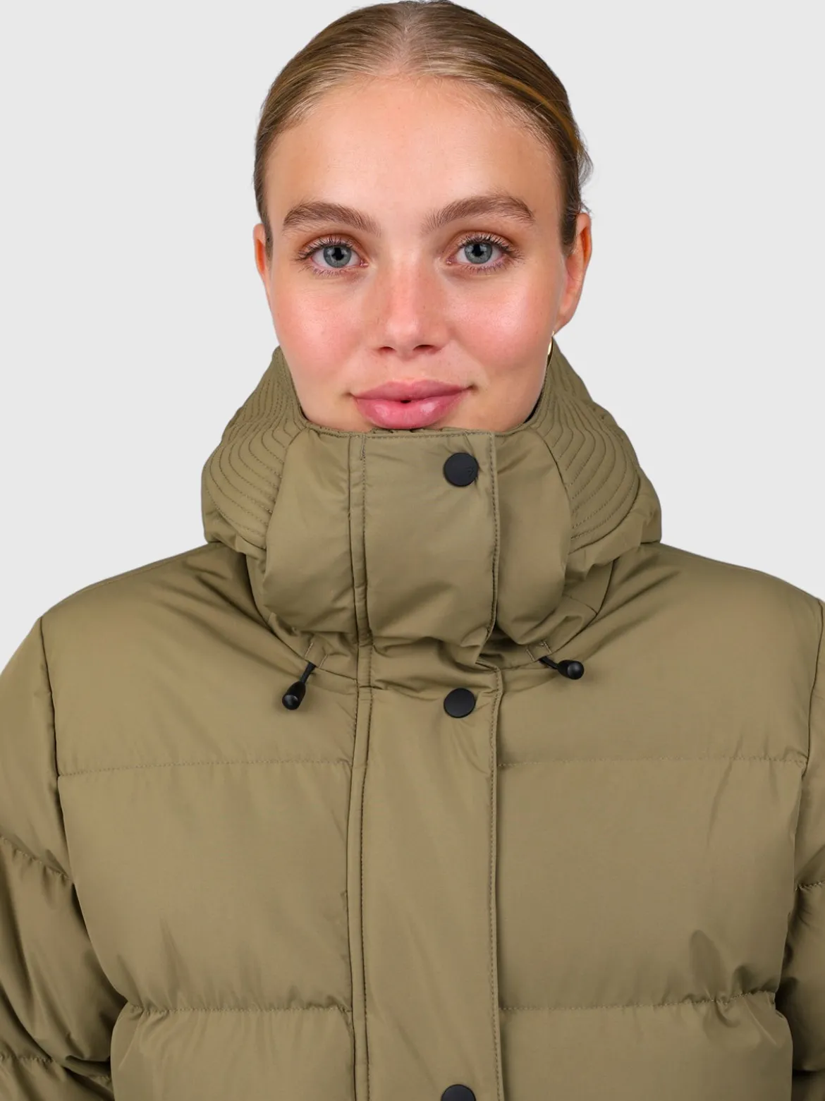 Madwell Dames Puffer Jas | Dusky Green