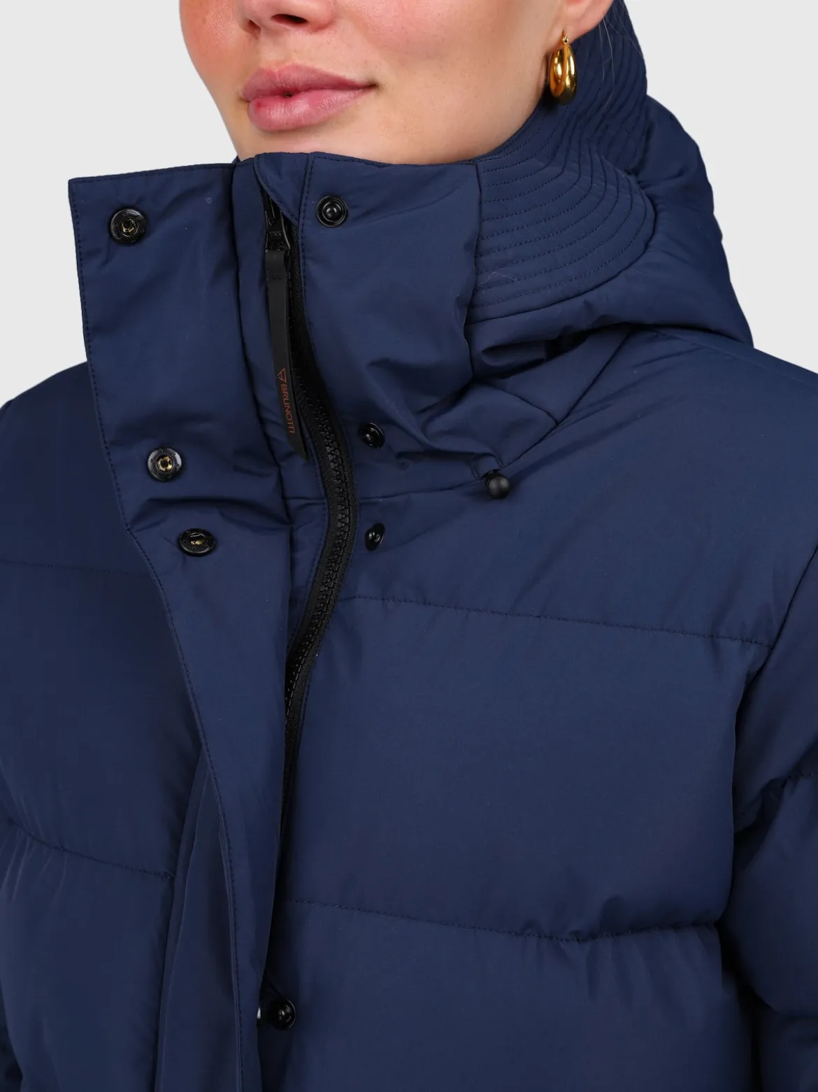 Madwell Dames Puffer Jas | Indigo Blue