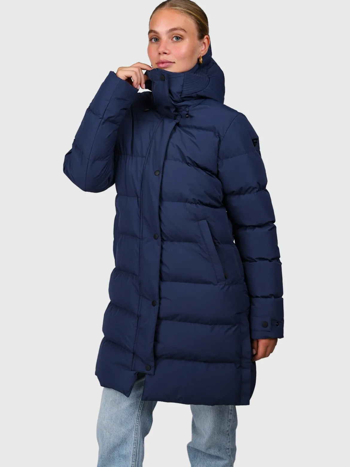 Madwell Dames Puffer Jas | Indigo Blue