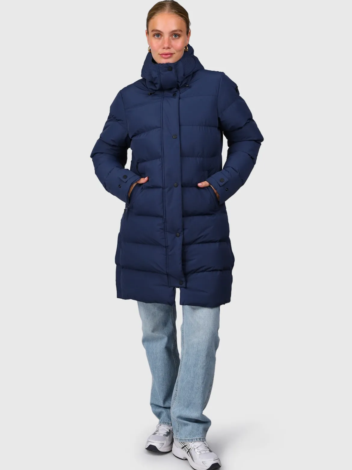Madwell Dames Puffer Jas | Indigo Blue