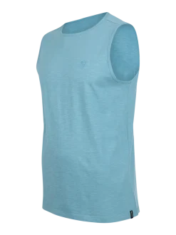 Malaku-Slub Heren Singlet | Adriatic Blue