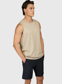 Malaku-Slub Heren Singlet | Chinchilla
