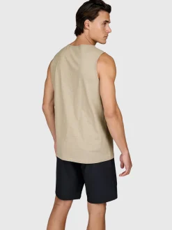 Malaku-Slub Heren Singlet | Chinchilla