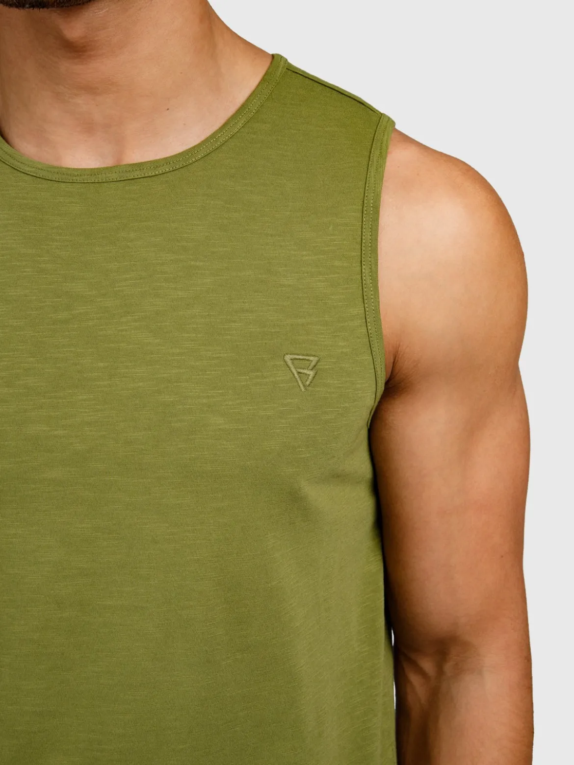 Malaku-Slub Heren Singlet | Mayfly
