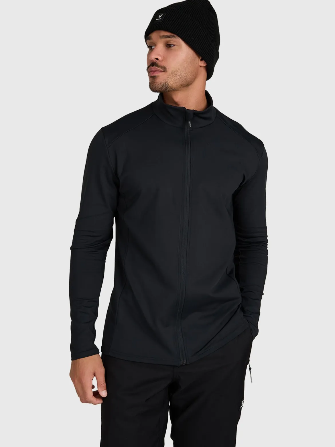 Mano-Zip Men Snow Fleece | Black