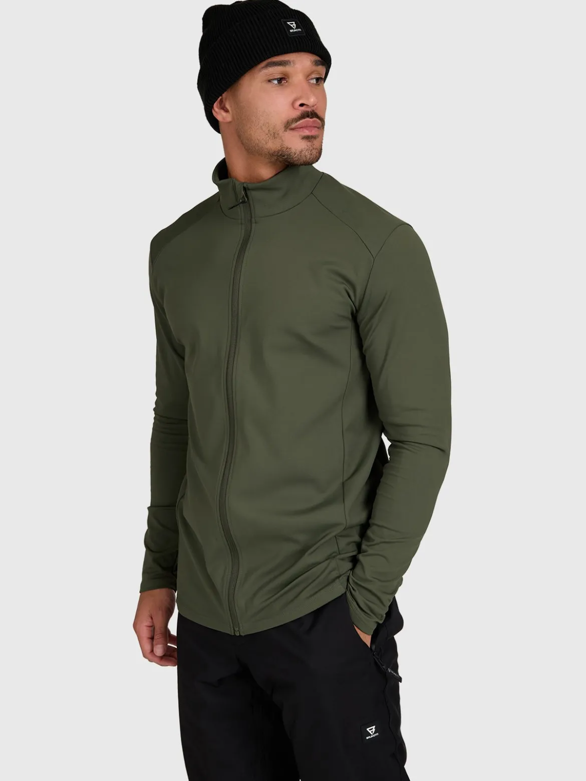 Mano-Zip Men Snow Fleece | Deep Green