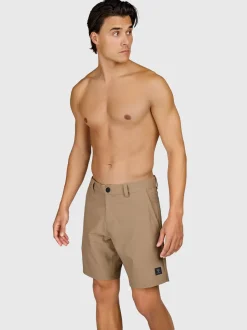 Marret Heren Hybrid Shorts | Shitake
