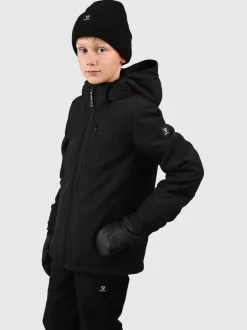 Marsaly-N Jongens Softshell Jas | Zwart