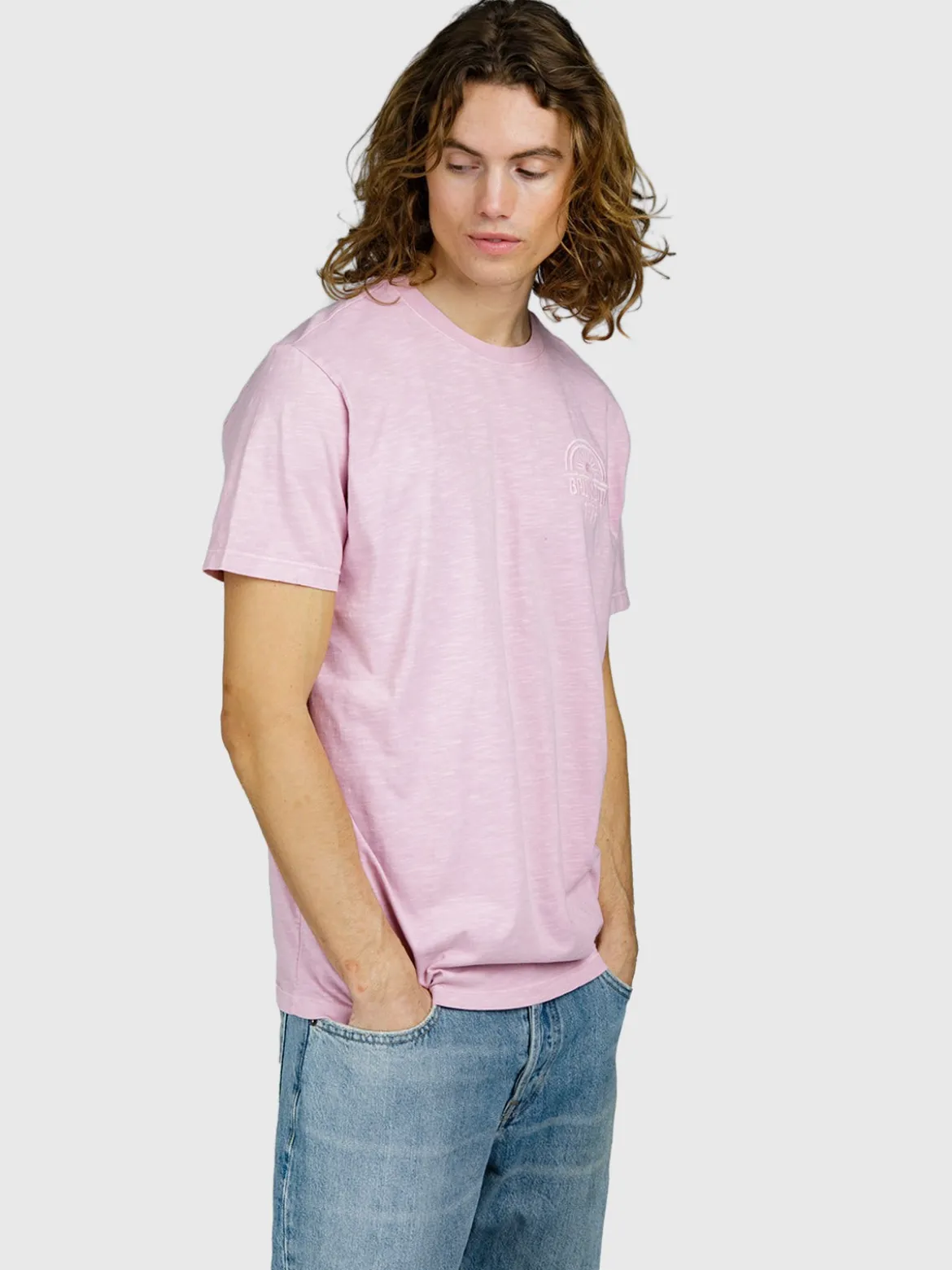 Mattey Heren T-shirt | Mauve Mist