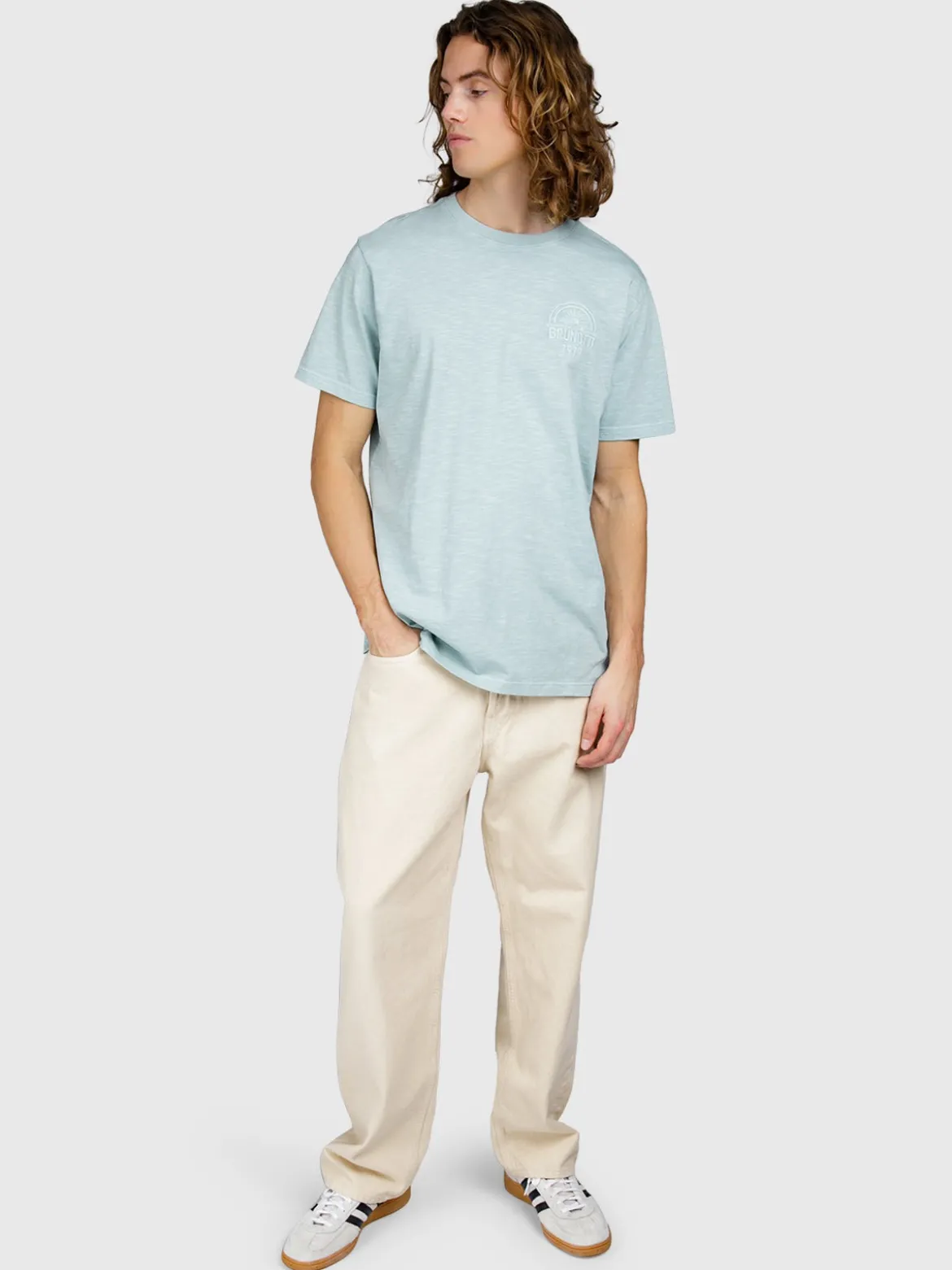 Mattey Heren T-shirt | Mist