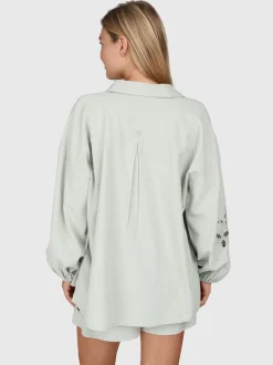 Maysa Dames Shirt | Aqua Grey