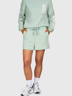Milly Dames Sweat Short | Aqua Grey